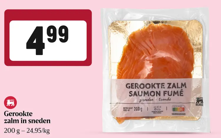 Promotie: Gerookte zalm in sneden