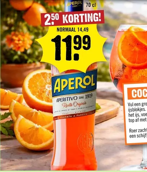 Aanbieding: Aperol Aperitivo 70 cl