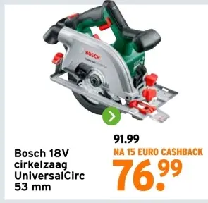 Aanbieding: cirkelzaag UniversalCirc