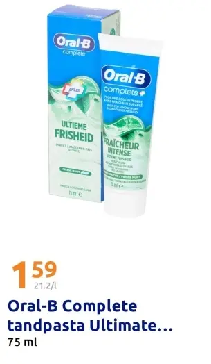 Promotie: Oral-B Complete tandpasta Ultimate...