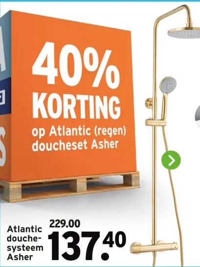 Aanbieding: Douchesysteem Asher