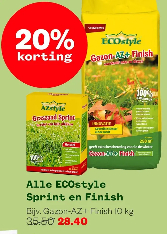 Aanbieding: Alle ECOstyle Sprint en Finish