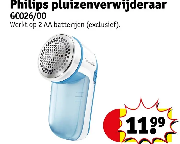 Aanbieding: Philips pluizenverwijderaar GC026/00