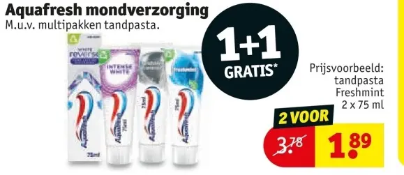 Aanbieding: Aquafresh mondverzorging