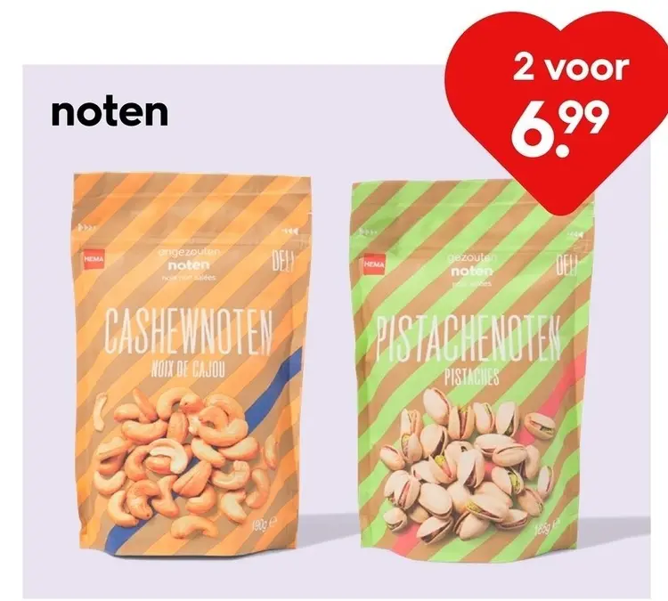 Aanbieding: Cashewnoten & Pistachenoten