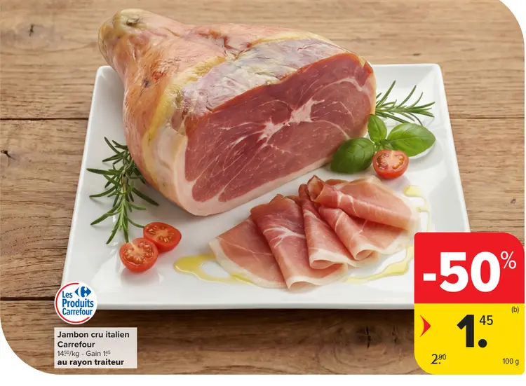 Offre: Jambon cru italien
