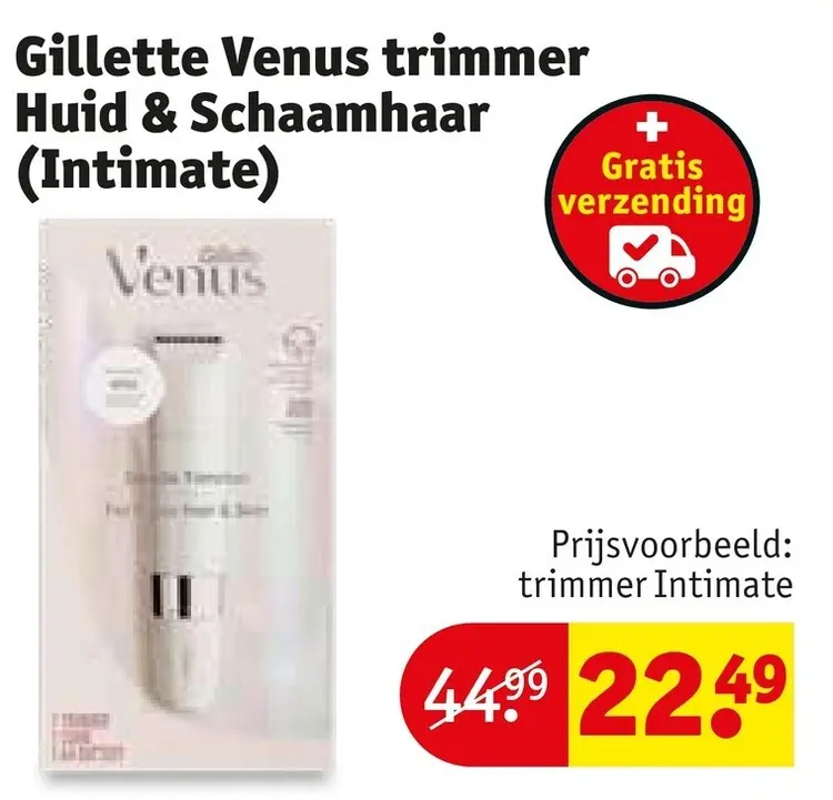 Promotie: Venus trimmer Huid & Schaamhaar (Intimate)