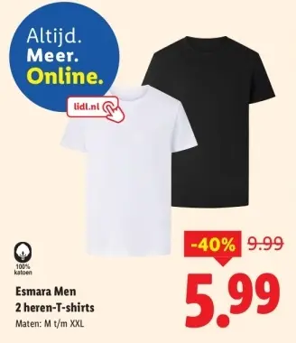 Aanbieding: 2 heren-T-shirts