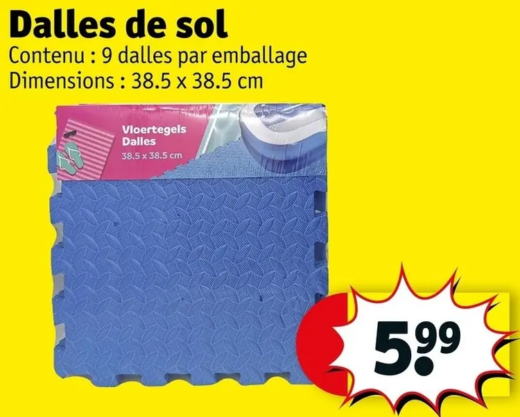 Offre: Dalles de sol