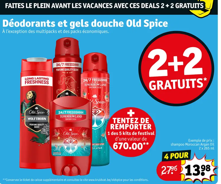 Offre: Déodorants et gels douche