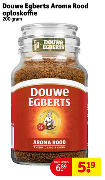 Aanbieding: Douwe Egberts Aroma Rood oploskoffie