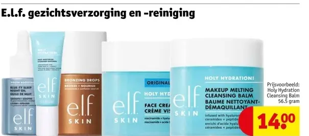 Aanbieding: E.l.f. gezichtsverzorging en -reiniging