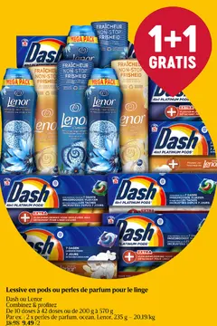 Offre: Lessive en pods ou perles de parfum pour le linge