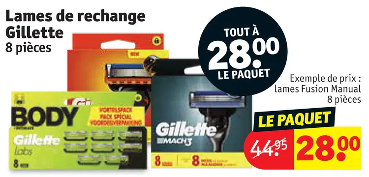 Offre: Lames de rechange