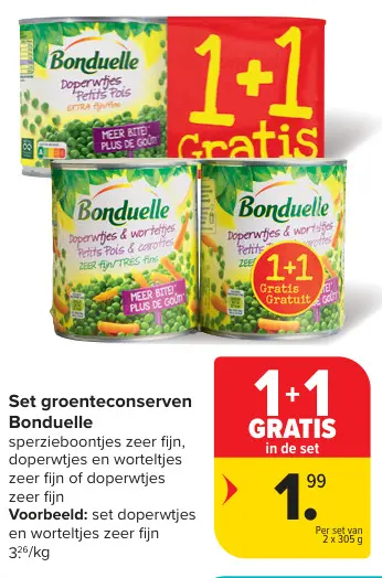 Promotie: groenteconserven