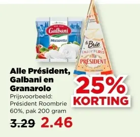 Aanbieding: Alle Président, Galbani en Granarolo