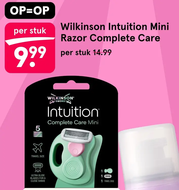 Aanbieding: Wilkinson Intuition Razor Complete Care Mini