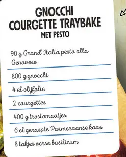 Aanbieding: Gnocchi Courgette Traybake