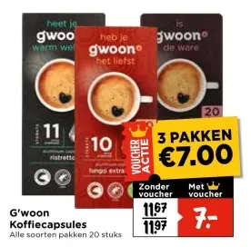 Aanbieding: G'woon Koffiecapsules