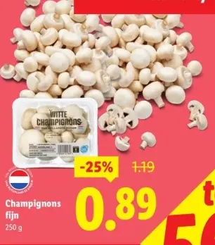 Aanbieding: Champignons fijn