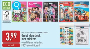 Aanbieding: Groot kleurboek met stickers