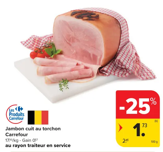 Offre: Jambon cuit au torchon