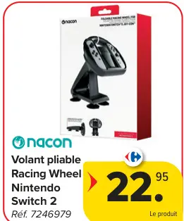 Offre: Volant pliable Racing Wheel Nintendo Switch 2