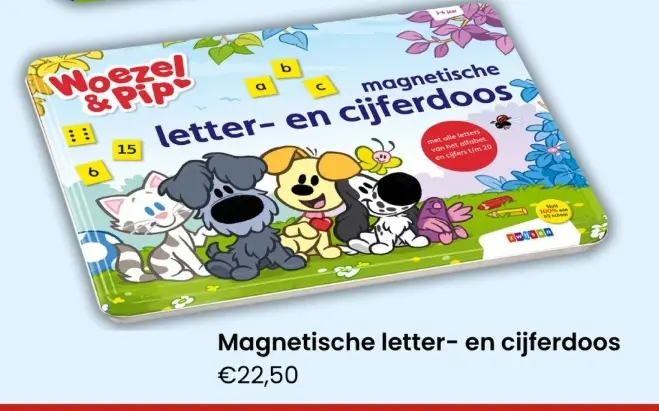 Aanbieding: Magnetische letter- en cijferdoos