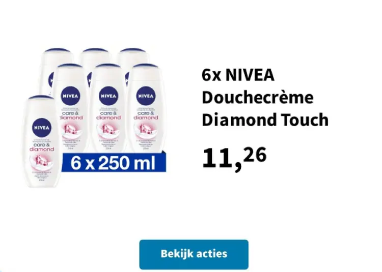 Promotie: Douchecrème Diamond Touch