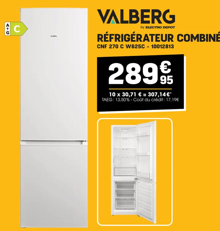 Offre: Réfrigérateur combiné