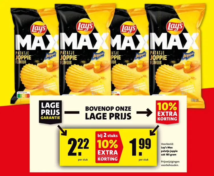 Aanbieding: Lay's Max patatje joppie