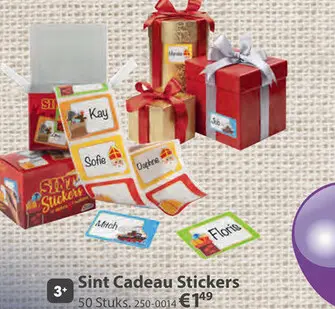Aanbieding: Sint Cadeau Stickers