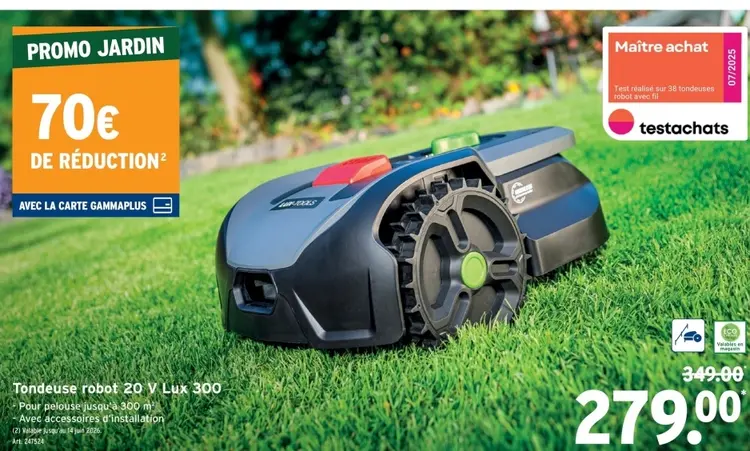 Offre: Tondeuse robot 20 V Lux 300