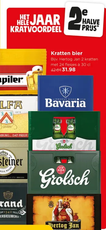 Aanbieding: Kratten bier