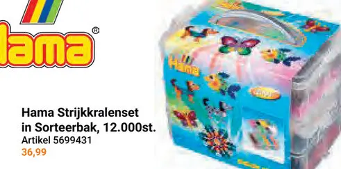 Aanbieding: Hama Strijkkralenset in Sorteerbak, 12.000st.