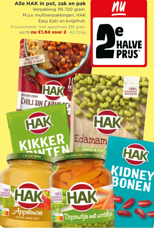 Promotie: Alle HAK in pot, zak en pak