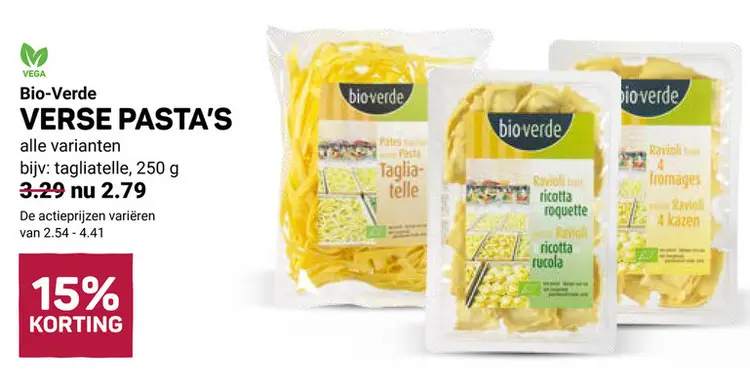 Aanbieding: Verse pasta's