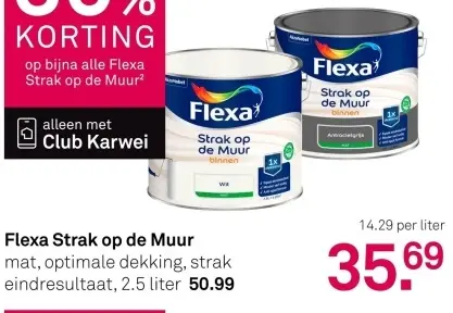 Aanbieding: Flexa Strak op de Muur