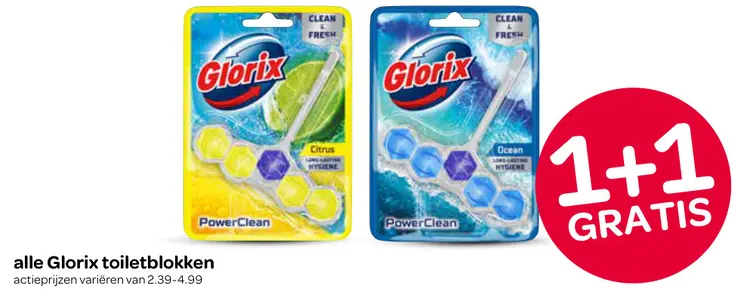 Aanbieding: Glorix toiletblokken