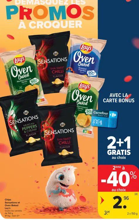 Offre: Chips Sensations et Oven Baked