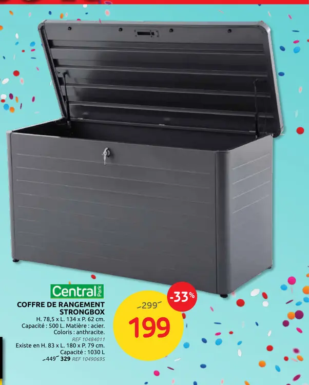 Offre: Coffre de rangement strongbox