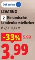 Aanbieding: Keramische tandenborstelbeker