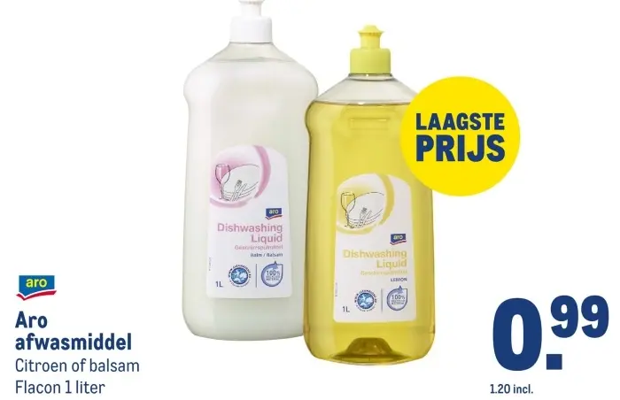 Aanbieding: Aro afwasmiddel