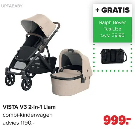 Aanbieding: VISTA V3 2-in-1 Liam combi-kinderwagen