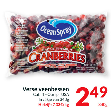 Aanbieding: Verse veenbessen