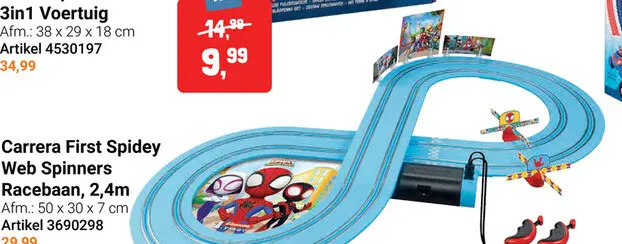 Aanbieding: Carrera First Spidey Web Spinners Racebaan, 2,4m