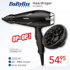 Aanbieding: BaByliss Haardroger