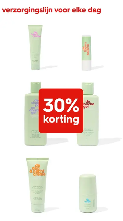 Aanbieding: verzorgingslijn voor elke dag