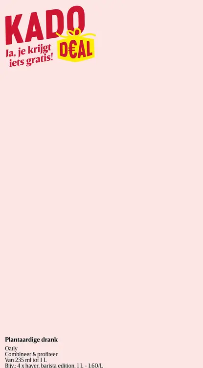 Promotie: Plantaardige drank