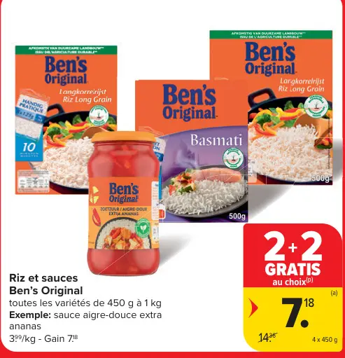Offre: Riz et sauces